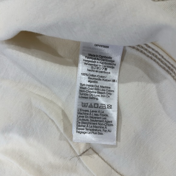 NWT Madewell Cropped Denim Button Down - Picture 4 of 5